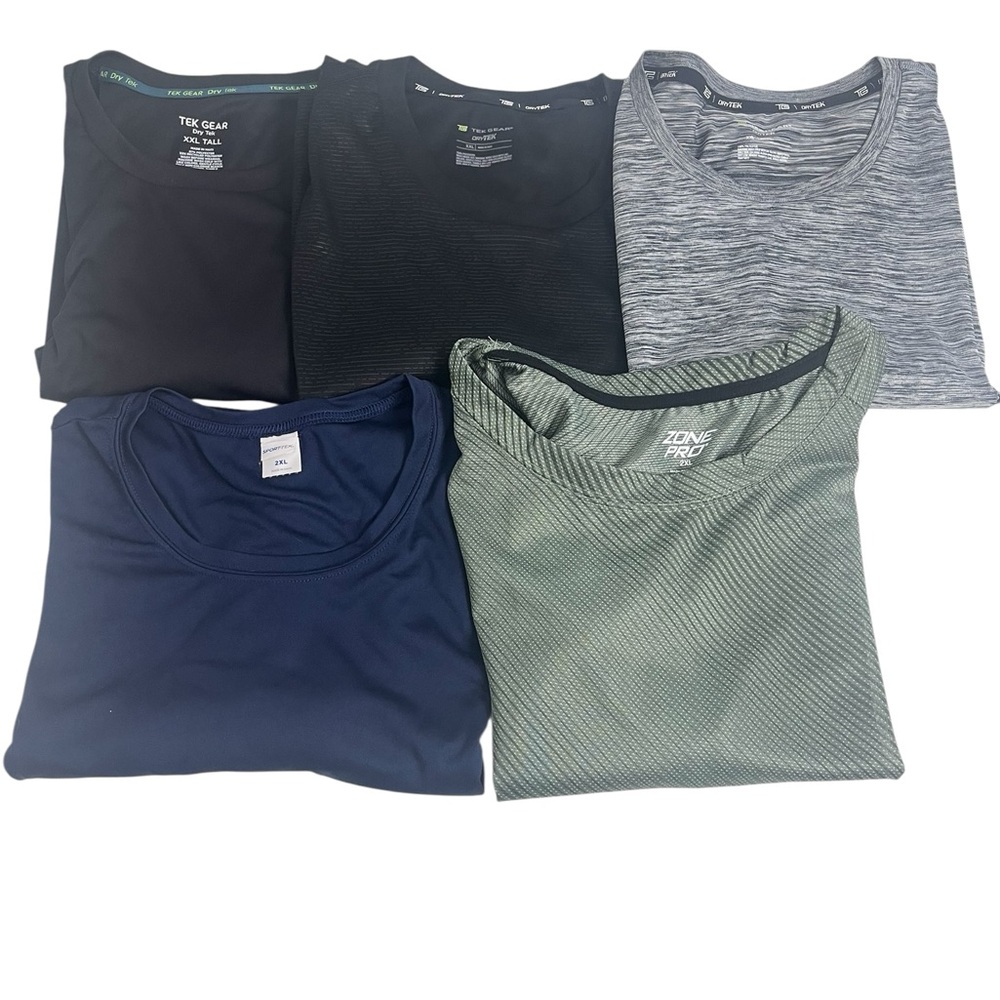 Bundle of Men’s Sleeveless T-Shirts XXL – Tek Gear, Sport Tech, Zone Pro